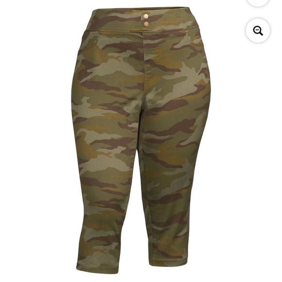 Terra and Sky Women’s Plus Size High Waist Camo Jeggings Size 3X (24W-26W) NWT - Picture 10 of 12